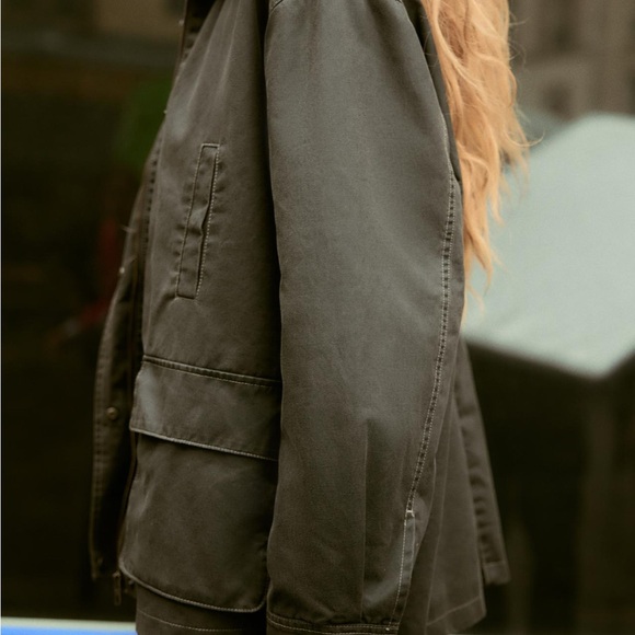 Brand New Zara Corduroy Waxed Jacket - Picture 3 of 9